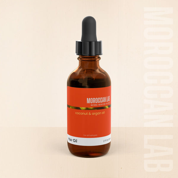 Moroccan Lab - Hair Oil with Argan & Coconut oil. Free of parabens, 100% vegan