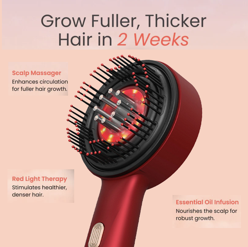 Scalp Massager Comb | Red Light Therapy